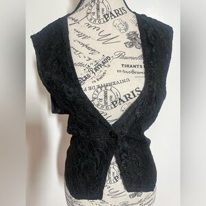 Black Lace Vest